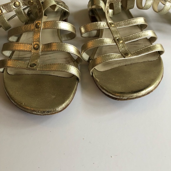 Stuart Weiztman Metallic gladiator sandals - Picture 6 of 8